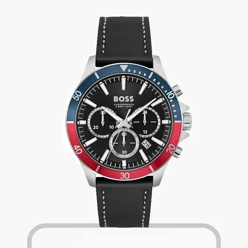 Hugo Boss Troper Chronograph Pepsi Quartz Men's Watch- 1514099